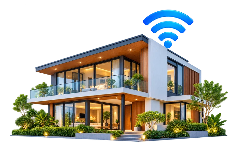 Minh họa nhà kết nối WiFi gói META